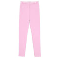 Pink Cotton Leggings With Black And White Jacquard Knit Chrome Hearts Elastic Waistband